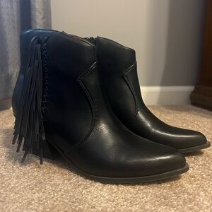 Genuine leather booties